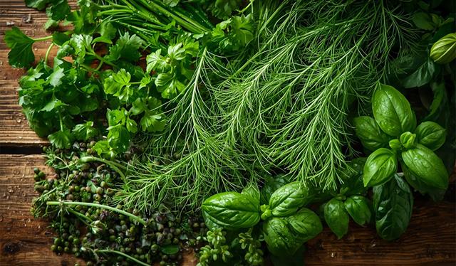 Fresh seasonal herbs